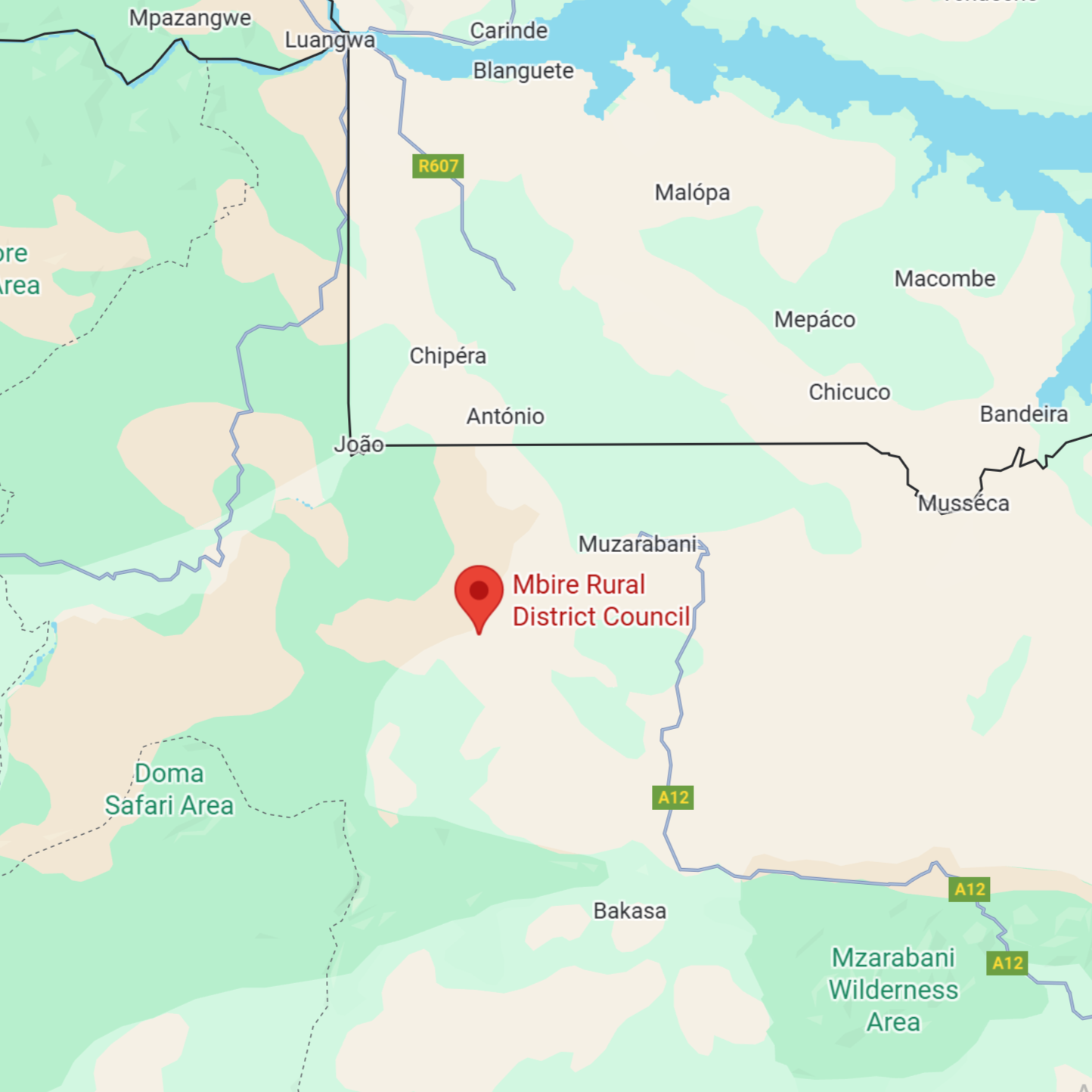 Harare Map Location